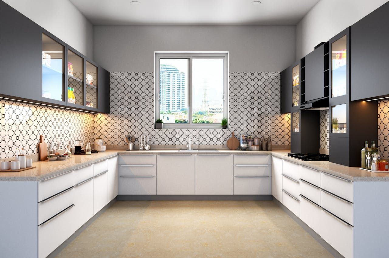 Luxury modular kitchen interior design in Ballygunge Kolkata by Intro Interior - best interior contractor Kolkata